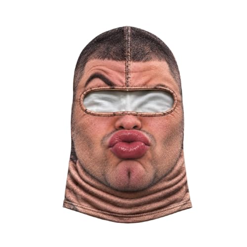 Funny Ski Mask Realistic Full Face Balaclava Old Man Ski Mask