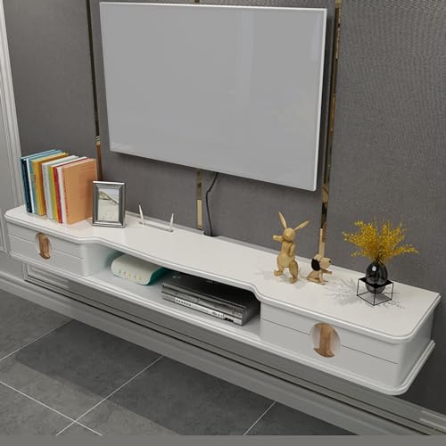 Meuble TV console multimédia Bianco en bois au design épuré