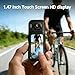 JETO Mini Wearable Body Camera 1080P, Clip-On POV Camera with Magnetic Pendant, 150° Wide Angle, Touch Screen, WiFi App Preview, 64GB Cycling Accessory Kit for Cycling, Helmet, Bike Recording