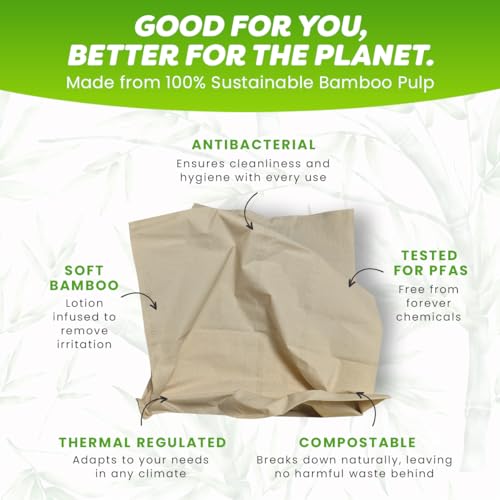 Image of Bamboo Story, Bamboo Lotion Facial Tissue Unbleached, 6 Box 3ply and 720 Sheets, Bamboo Facial Tissue - FSC Certified, Biodegradable, Chemical Free, Plastic Free, BPA Free, Bamboo Facial Tissue