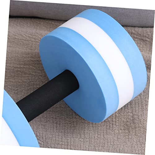 Mancuernas de Agua EVA para Ejercicio Acuático Azul y Blanco miniatura 7