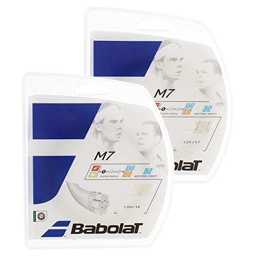 Babolat M7 String Set, Unisex, M7, beige, 1.3 mm