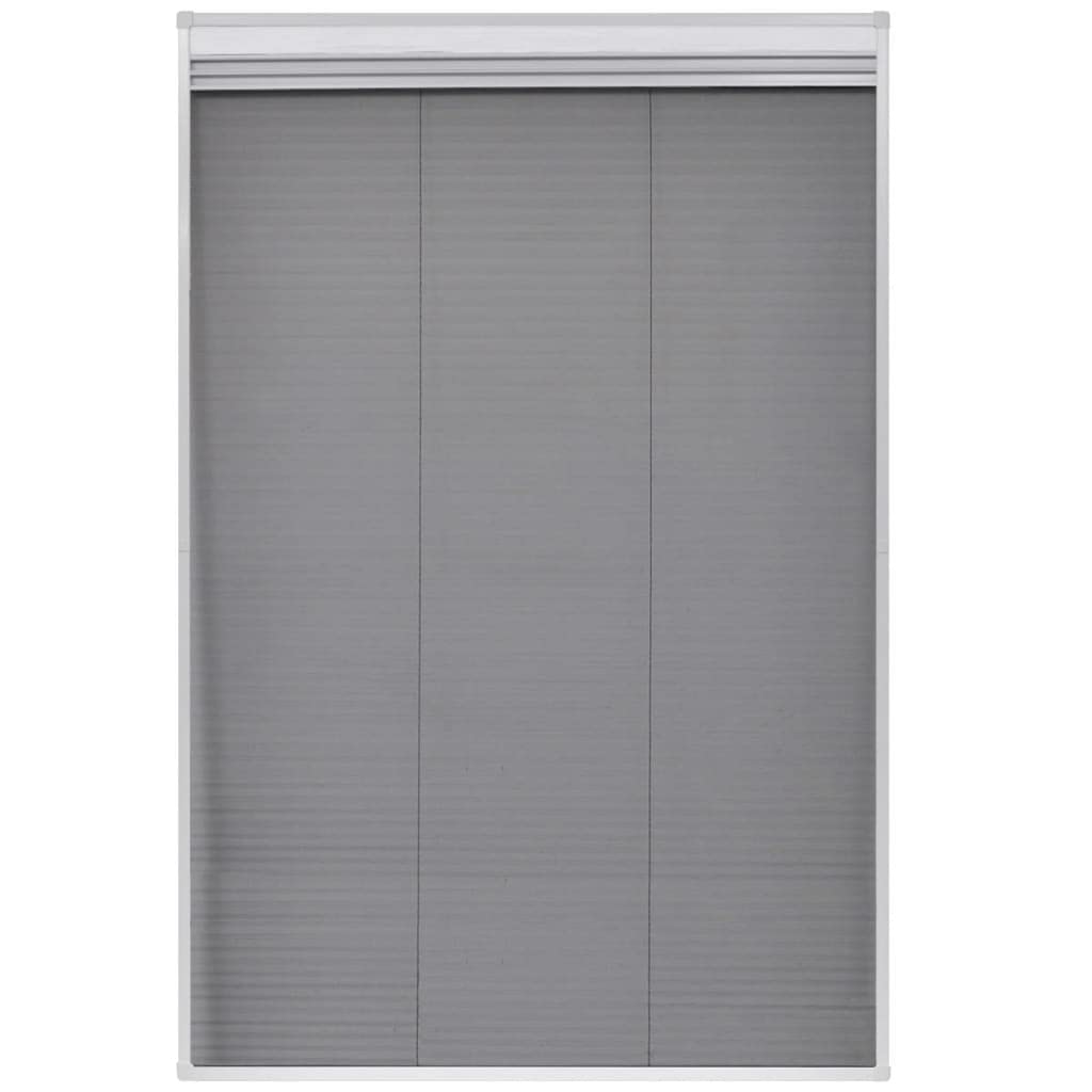 Générique Plisowana moskitiera do okien dachowych z wbudowaną markizą domową, aluminiowa rama 80 x 120 cm, drobna siatka przeciw latającym owadom, dostawa z ramą, moskitierą i roletą