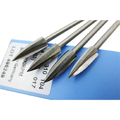 10Pcs 2.35 Radial Cutter Pointed Three-Edge Milling Cutter Face Side Wood Carving Knife Tool Wood Cutter Graver Lettering Diy 5 Sizes 10Pcs #TOP4