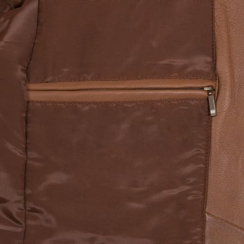 Image of Isaac & David Chicago Lambskin Genuine Casual Wear Leather Blazer Sport Coat Classic Button Closure for Men 2 Button Coat