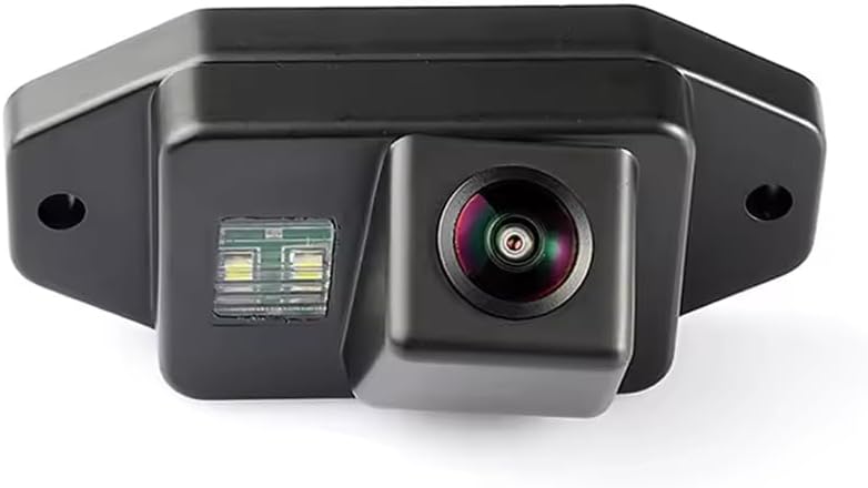 AHD/CVBS Car Rear View Camera's Fisheye Lens License Plate Lamp-Camera with RCA Cable & Vehicle Camera for Toyota Land Cruiser J120 Series Toyota Prado 2700/4000 & Backup Camera (CVBS)