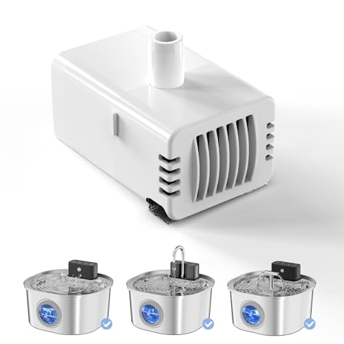 Voluas Cat Water Fountain Pump, Replacement Pump for...