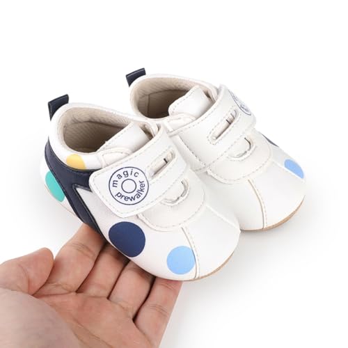 Image of Baby Boys Girls Sneakers Toddler Non-Slip Soft Rubber Sole First Walking Shoes Infant Newborn Crib Dress Shoes