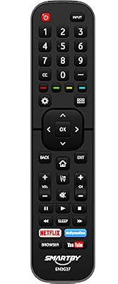 Replacement for Hisense-TV-Remote Compatible with All Hisense 4K LED HD UHD Smart TVs