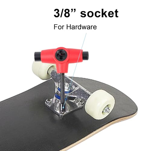 Ferramentas de skate,Ferramenta de skate T - Ferramenta de chave de skate tipo T - Chave de torneira