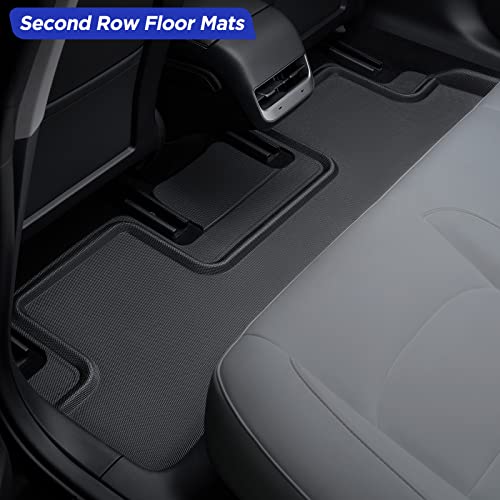 Bamacar For Tesla Model 3 Floor Mats 2023 2022 2021(6Pcs) Upgrade 3-Layered All Weather Rubber Model 3 Floor Mats Trunk Mat 2023 2022 2021 Tesla Model 3 Accessories 2023 Gifts #TOP2