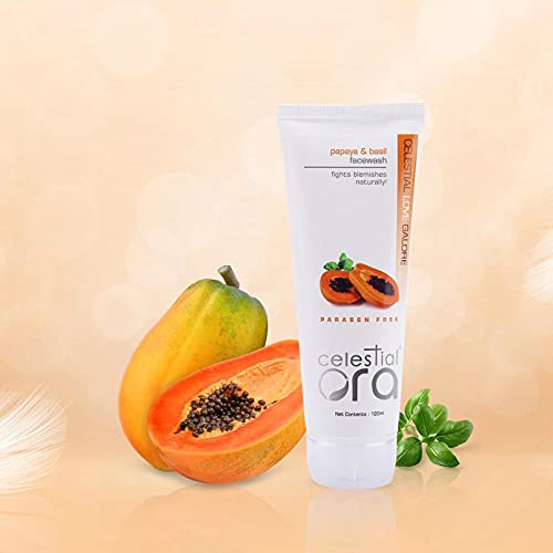 Celestial Ora Natural Face Wash for All Skin Type Face Wash For Woman &Man Papaya & Basil face Wash