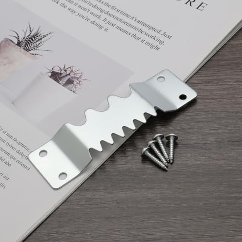 Image of 10Pcs Heavy Duty Sawtooth Picture Hangers 104x30.8mm Sawtooth Hangers with Screws for Paintings Photos Frame Artwork