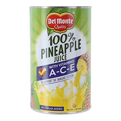 Del Monte Pineapple Juice (100% Unsweetened) 1.36L