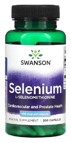 Swanson   SELENIUM 100 mcg | Complejo de Selenio de Albion   Selenio (L Selenometionina) | Apoyo Antioxidante & Sistema Inmunológico   200 Cápsulas