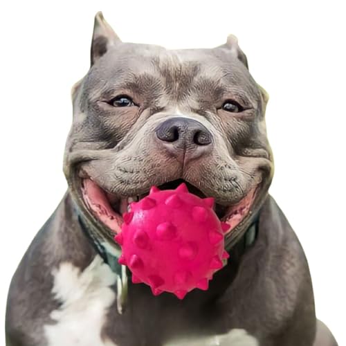 Brinquedos Maciço Resistente Pitbull Rottweiler Golden 80mm Cachorro Grande Brinquedo Hard (Rosa)