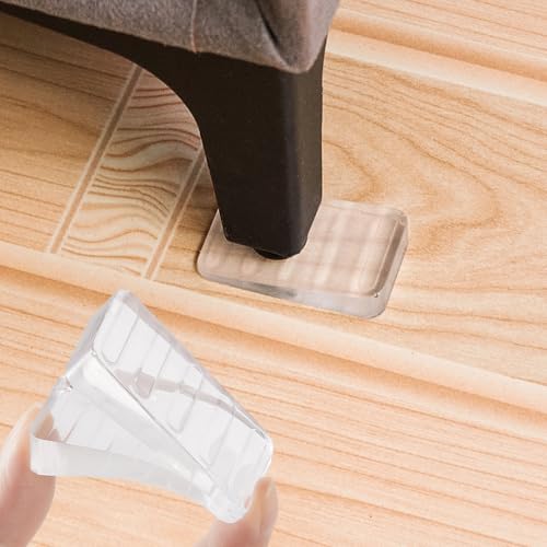 Image of Rubber Wedges Shims 6 Pack Table Wedge Clear Toilet Shims for Leveling, Furniture Levelers for Uneven Floors,Hot Tub Restaurant Appliance Shims for Leveling Feet(0.39 inch Th)