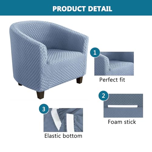 Funda de sillón resistente a mascotas lavable para sala estar 6