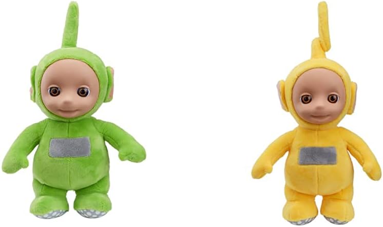 Teletubbies Character Uk 8 Inch Talking Dipsy Soft Toy & Character Uk 8 Inch Talking Laa-Laa Soft Toy