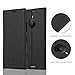 Cadorabo Book Case Compatible with Nokia Lumia 1520 in Night Black - with Magnetic Closure, Stand Function and Card Slot - Wallet Etui Cover Pouch PU Leather Flip