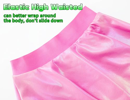 Image of Gnainach Girls Skorts High Waist Athletic Skirts with Shorts Stretchy Activewear for Teens Kids Performance Tennis
