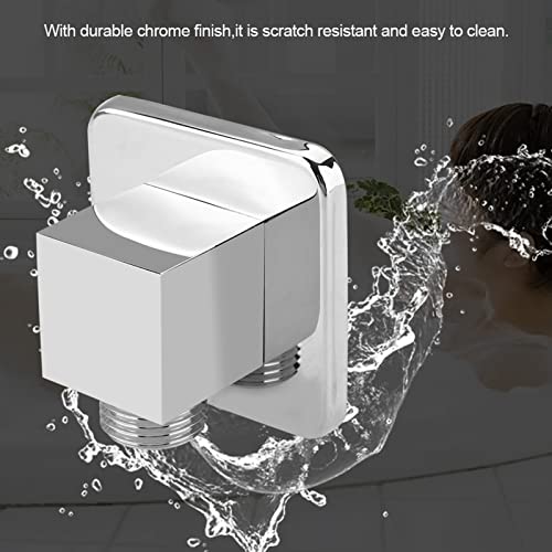 VIFERR Wall Outlet Elbow G1/2 Solid Brass Square Hand Shower Outlet Elbow Handheld Shower Hose Connector for Home Bathroom Hotel - Image 4
