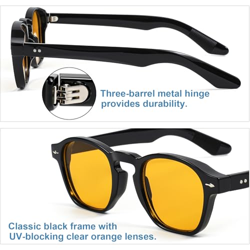Image of Gleyemor Fashion Sunglasses for Men Women Tortoise Shell Sunglasses Trendy Unisex Style UV400 Protection Shades