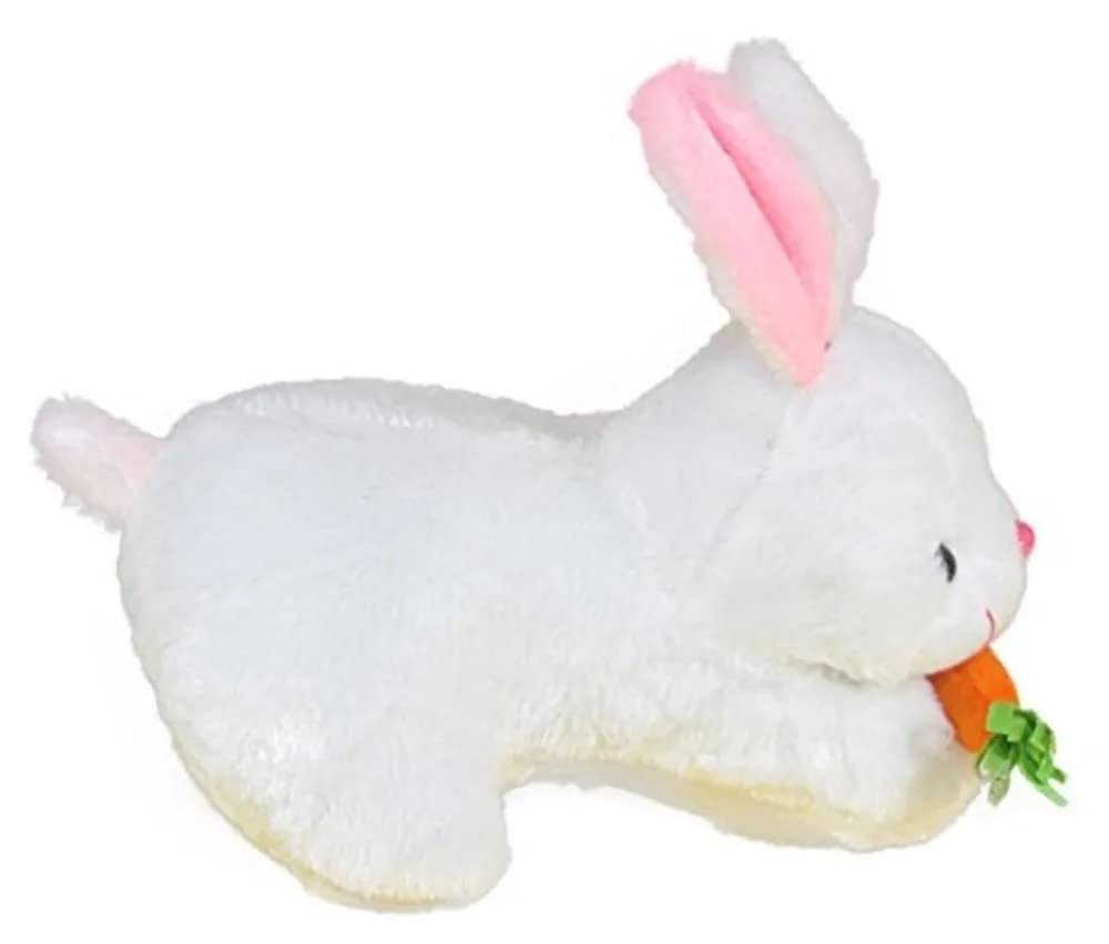 IN STELLA GO SMART ! 32Cm White Rabbit with Carrot Stuffed Soft Plush Toy for Kids