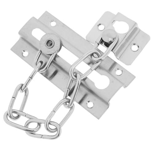 LIFKICH 属製ドアチェーンロック ドアクローザー付き 室内ドア用セキュリティラッチ アパートメント 前扉 子供の 対策に 防犯対策 取り付け簡単 スクリュー付