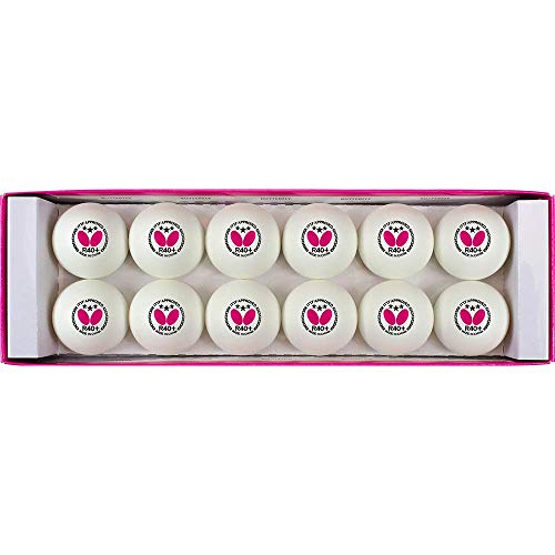 Butterfly R40+ Table Tennis Balls - 40Mm White Ping Pong Ball - Ittf Certified Professional Table Tennis Ball- Poly Table Tennis Ball - 3 Pack Or 12 Pack #TOP7