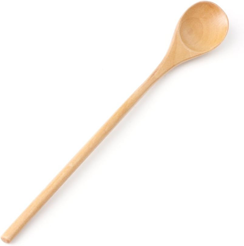 Wooden Spoon Soup Sugar Teaspoons Long Handle Kitchen Utensil Tool Tableware