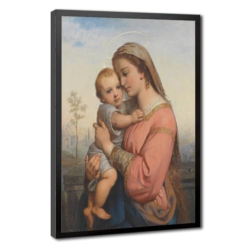 Toile Madonna et l'enfant Franz Russ pour une décoration murale de bureau inspirante