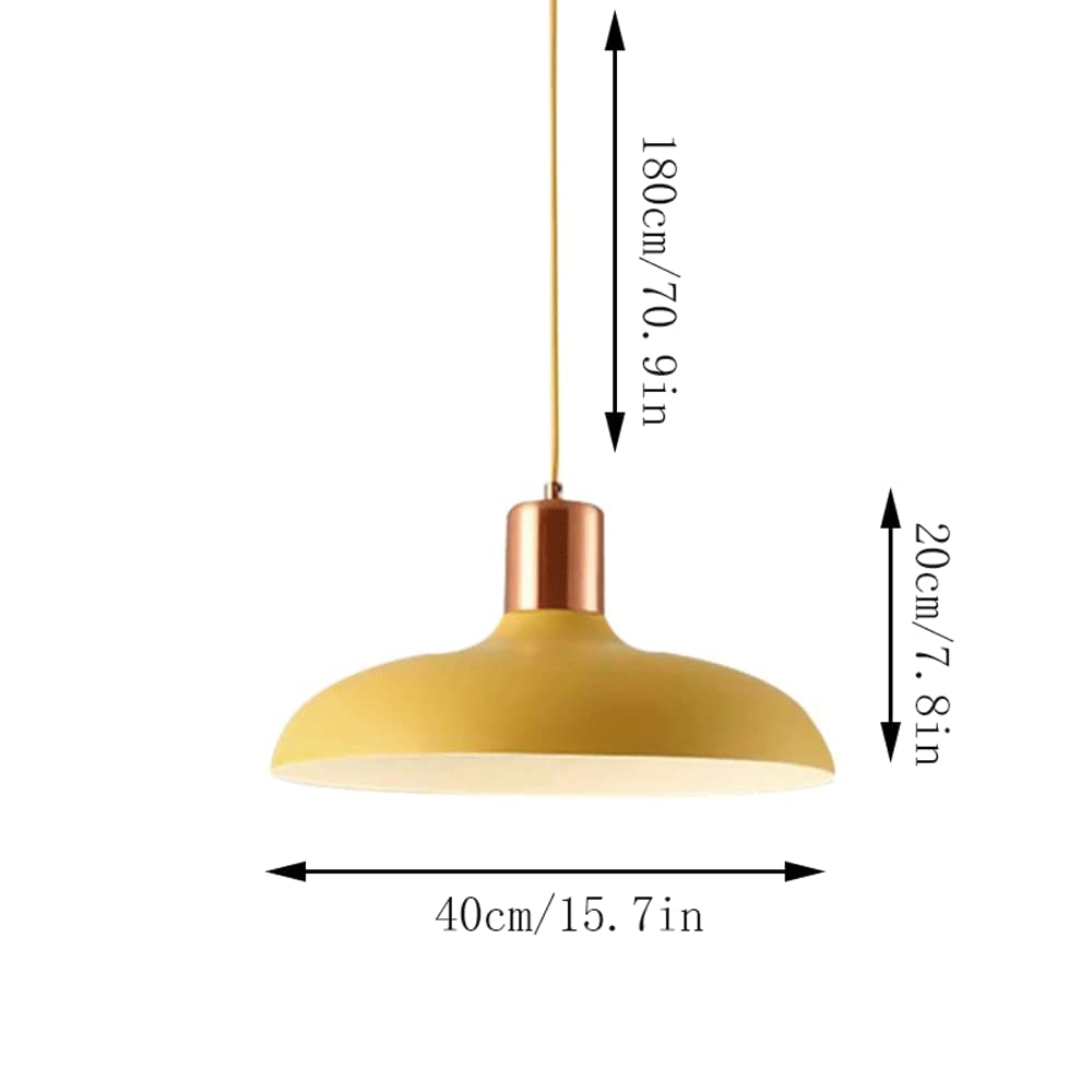 Dôme Abat-Jour Pendentif Luminaire Industriel en Métal Suspendu Droplight E26 Vis Vintage Hauteur Réglable Plafond Lustre Lanterne pour Vestiaire, Couloir, Îlot De Cuisine