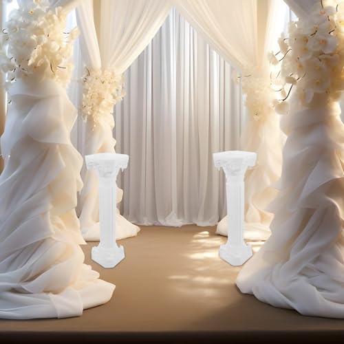 Columnas de boda para ceremonias exteriores y banquetes en jardines de ensueño 6