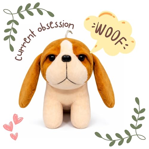 Image of TOYTALES Puppy Dog Soft Toy | Cute Plush Stuffed Puppy for Kids & Babies | Huggable Dog Plush for Boys & Girls | Adorable Gift for Birthdays & Baby Occasions - 18CM