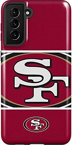 Skinit Pro Phone Case Compatible with Galaxy S21 FE - Officially Licensed NFL San Francisco 49ers Zone Block Design