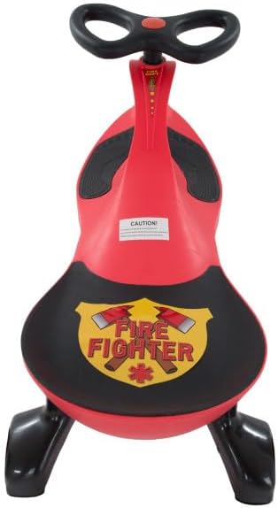 Miniatura 6 de Wiggle Car - Juguete de paseo en ambulancia para edades de 3 años en adelante, sin baterías, engranajes o pedales, simplemente gira, mueve y ve por