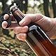 Einhand Flaschenöffner für Senioren, Flaschenöffner Hilfe mit Magnet für Schwache Hände und Arthrose, Multifunktionaler Bierflaschenöffner Bottle Opener, Geschenke Für Senioren, Schwarz und Silber