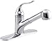 KOHLER 15160-CP Coralais(R) Single Three-Hole Sink Pull-Out Matching Color Spray Head, 9
