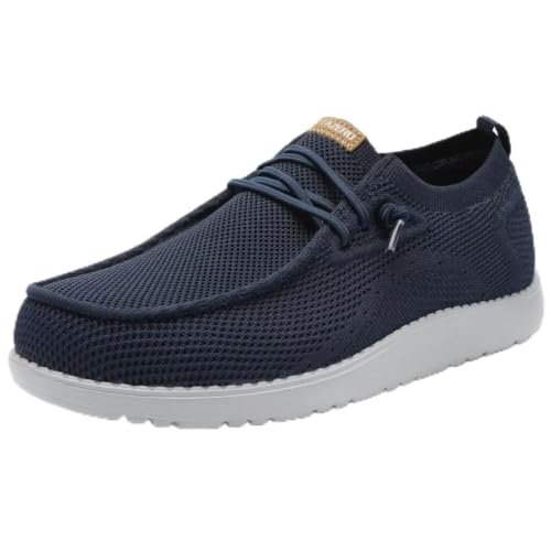 Image of 1TAZERO Men's Extra Wide Slip-On Shoes 4E-6E Wide Walking Orthopedic with Arch Support for Wide Fit Plantar Fasciitis