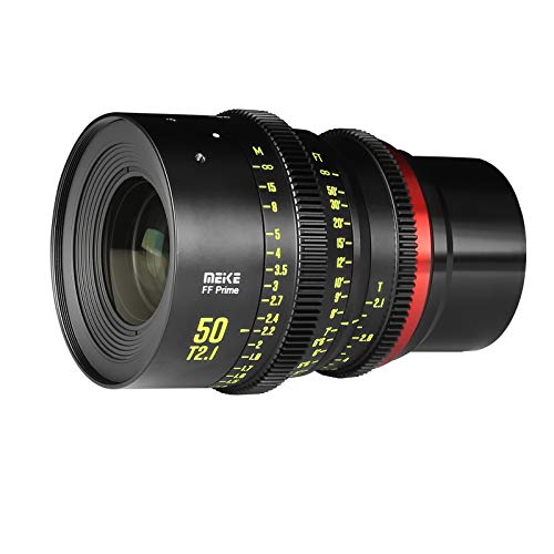 MEKE 50 mm T2.1 Vollbild-Kino-Objektiv für Sigma Leica Panasonic L-Mount Cinema Kameras S1H S1 S5 S1R SL FP FPL