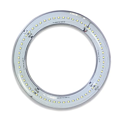 HPDCFU T9 LED Circline Light Bulb 8 Inch 11W 1050LM LED Circular Light, Clear Cover 6500K Daylight Replacement for FC8T9 CW 22-Watt Fluorescent Circular Bulb(FC8T9 CW), Required Ballast Bypass