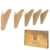 garderobe buchen skr03 SEHR HOHE BELASTBARKEIT - Die Holzhaken nehmen es mit allem auf, was sie an diese hängen. Eine Belastung von bis zu 5 Kg sind ohne Probleme möglich. Somit können sie mühelos 4 bis 5 schwere Jacken an diese hängen.