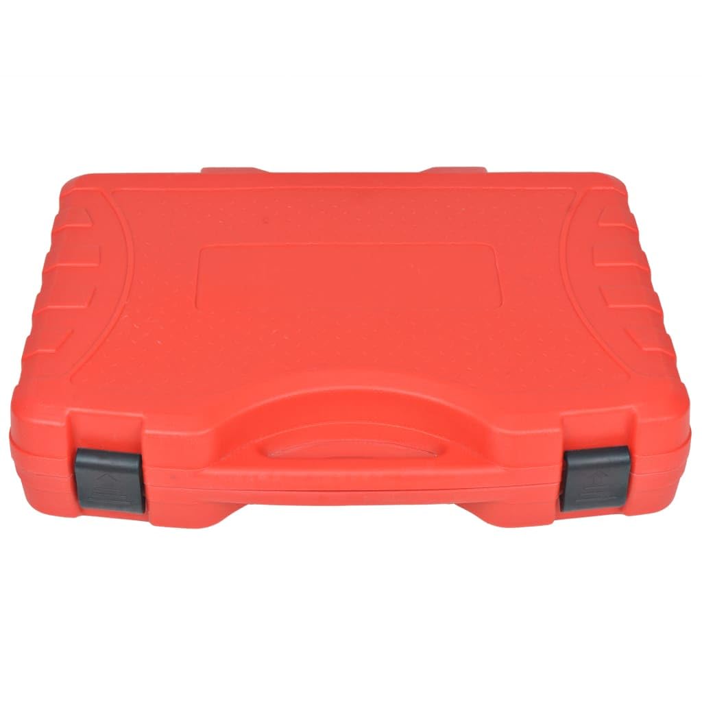 Kit de débitmètre Diesel avec adaptateurs pour injecteurs Bosch Delphi Denso Siemens 8 cylindres, Mallette Plastique Acier 46x36,5x10 cm, Outil Garage mécanique Entretien réparation véhicule