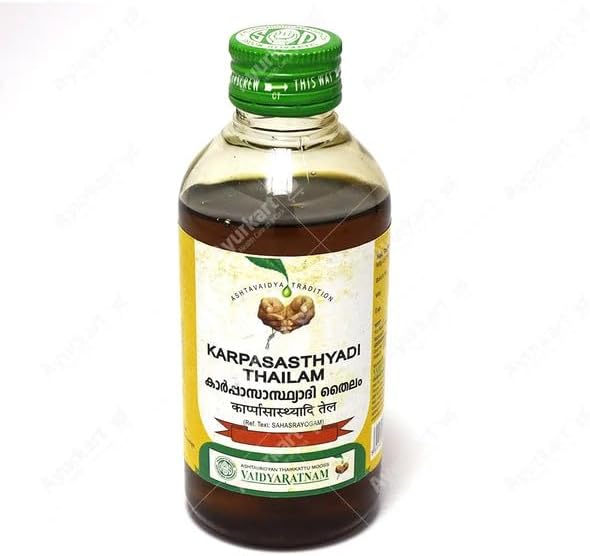 Aceite de Karpasasthyadi 15.2 fl oz  Productos ayurvédicos  Vaidyaratnam Productos
