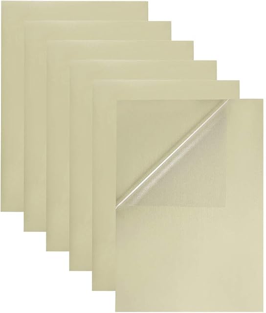 BENECREAT 30 Sheets A4 Transparent Self Adhesive Sticker Paper Labels, Waterproof Blank Clear PET Film Label Sticker for Laser Printer Office Supplies Address Packaging