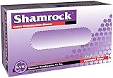 Shamrock 10112-Medium-100 count, Latex Examination Glove, No Powder, Fully Textured, Medical Grade,...