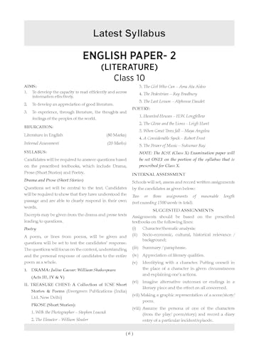 Image of Oswaal ICSE Question Bank Chapterwise & Topicwise Solved Papers Class 10 English-2 For 2026 Exam