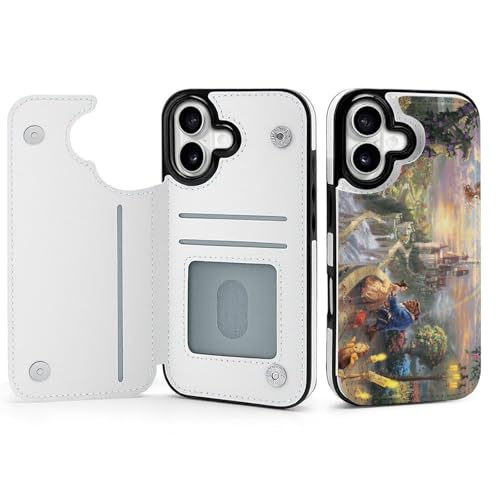 手帳型 美女と野獣 (2) 対応 iPhone 17 ケース カード収納 スマホケース 財布型 携帯ケース 軽量 全面保護 スタンド機能 誕生日 プレゼント