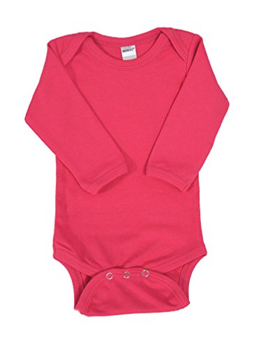 Monag Unisex Baby Bodysuits (3-6M, Fuchsia)